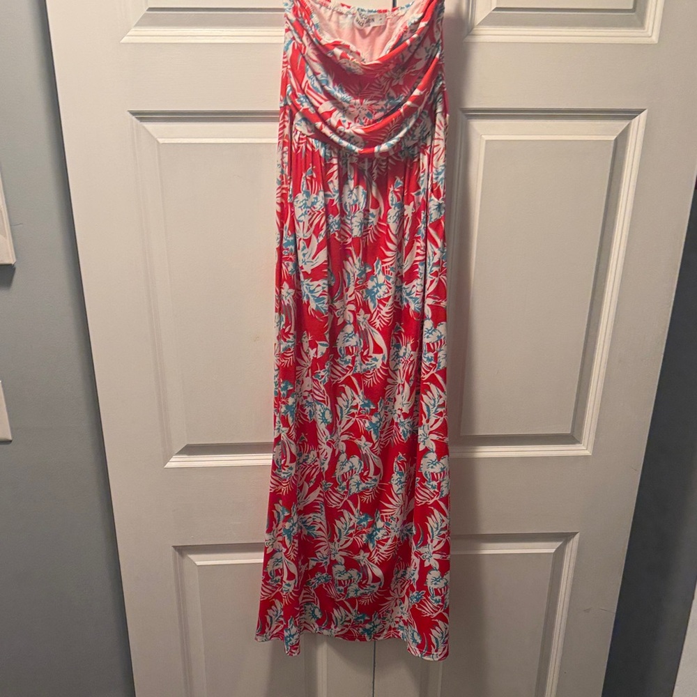 Roxy Red and Blue Floral Dress